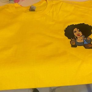 Printed shirt yellow extra large